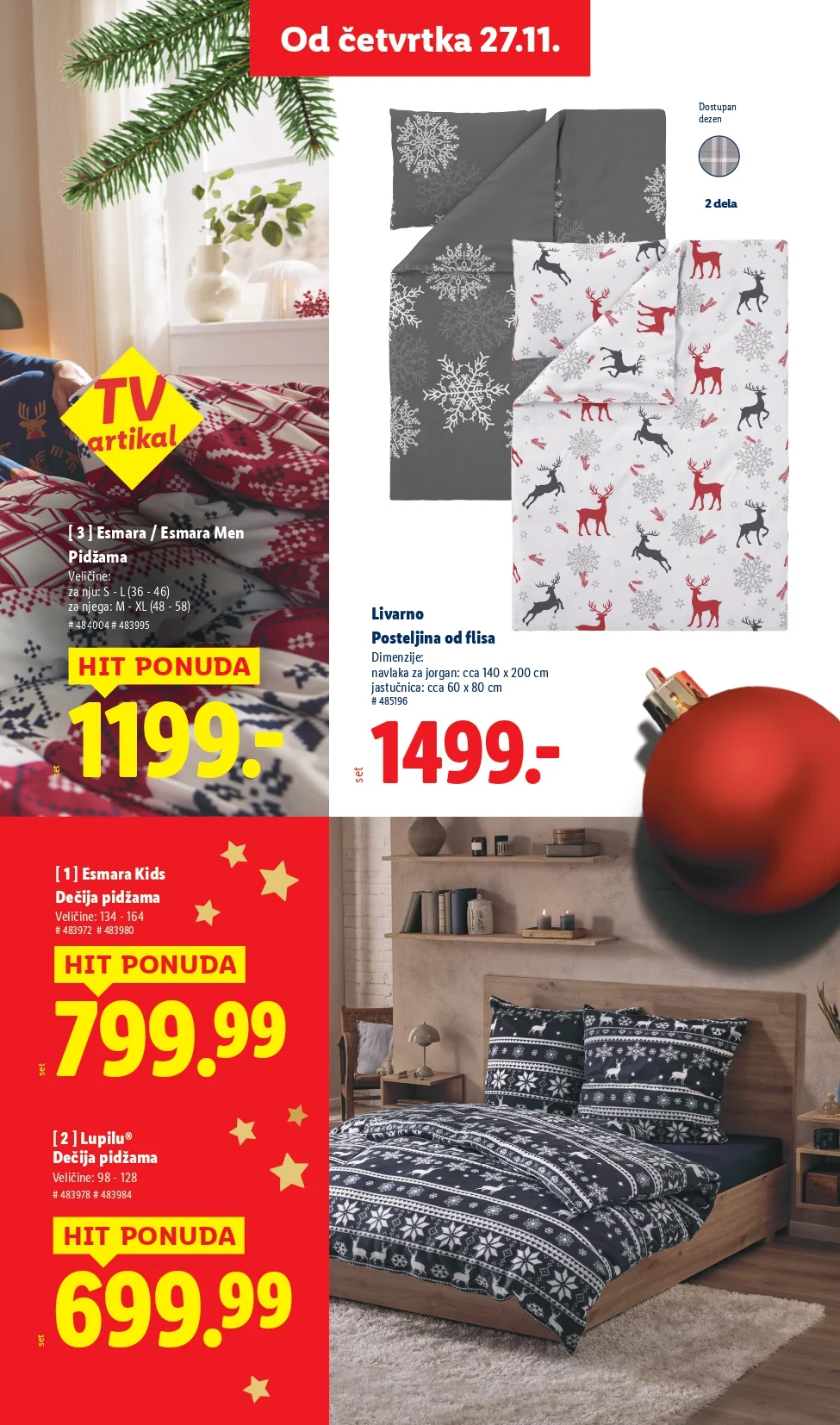 Lidl katalog praznična dekoracija i igračke – popusti od 27.11.2025
