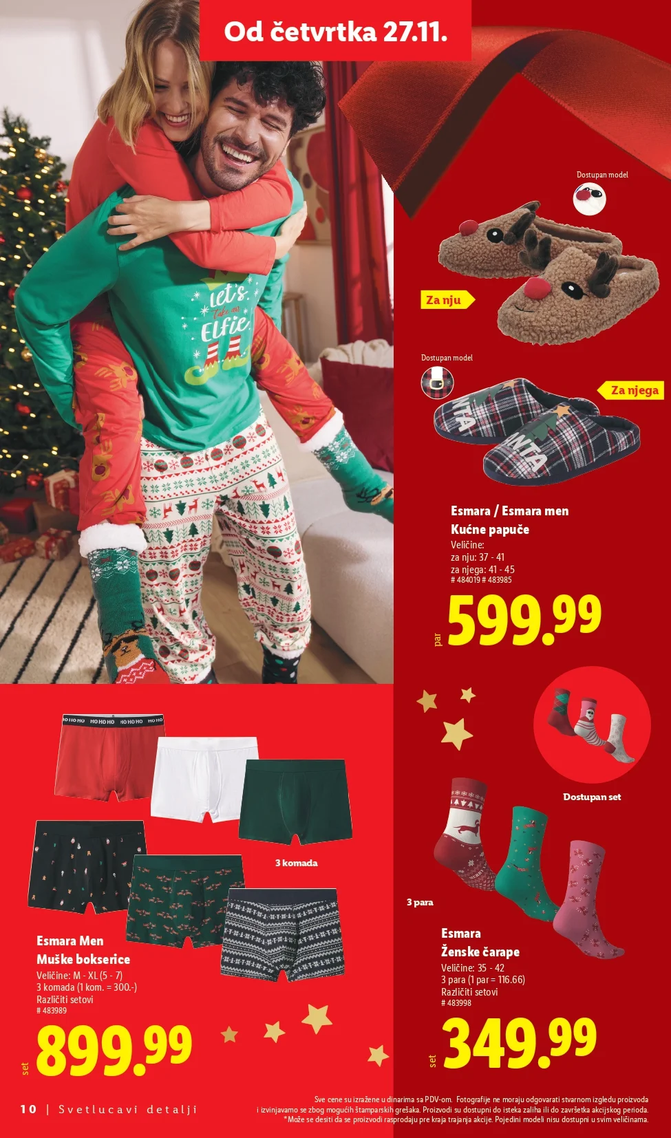 Lidl katalog praznična dekoracija i igračke – popusti od 27.11.2025