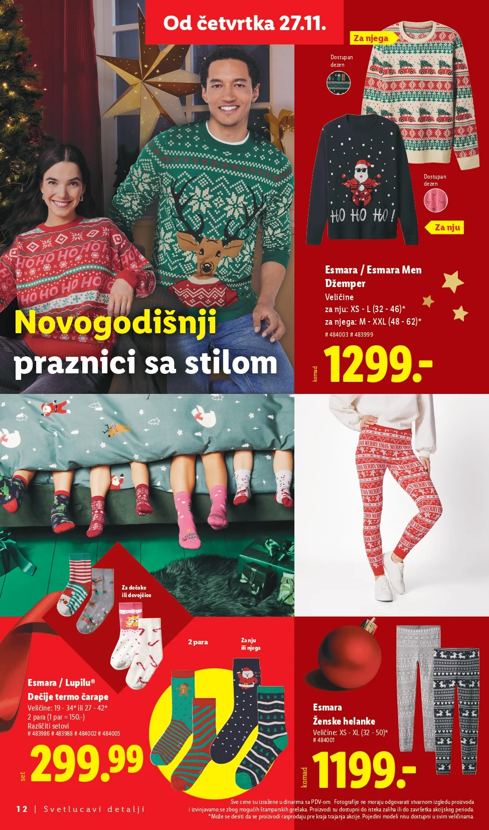 Lidl katalog praznična dekoracija i igračke – popusti od 27.11.2025