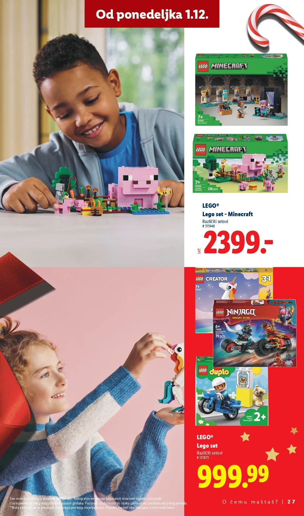 Lidl katalog praznična dekoracija i igračke – popusti od 27.11.2025