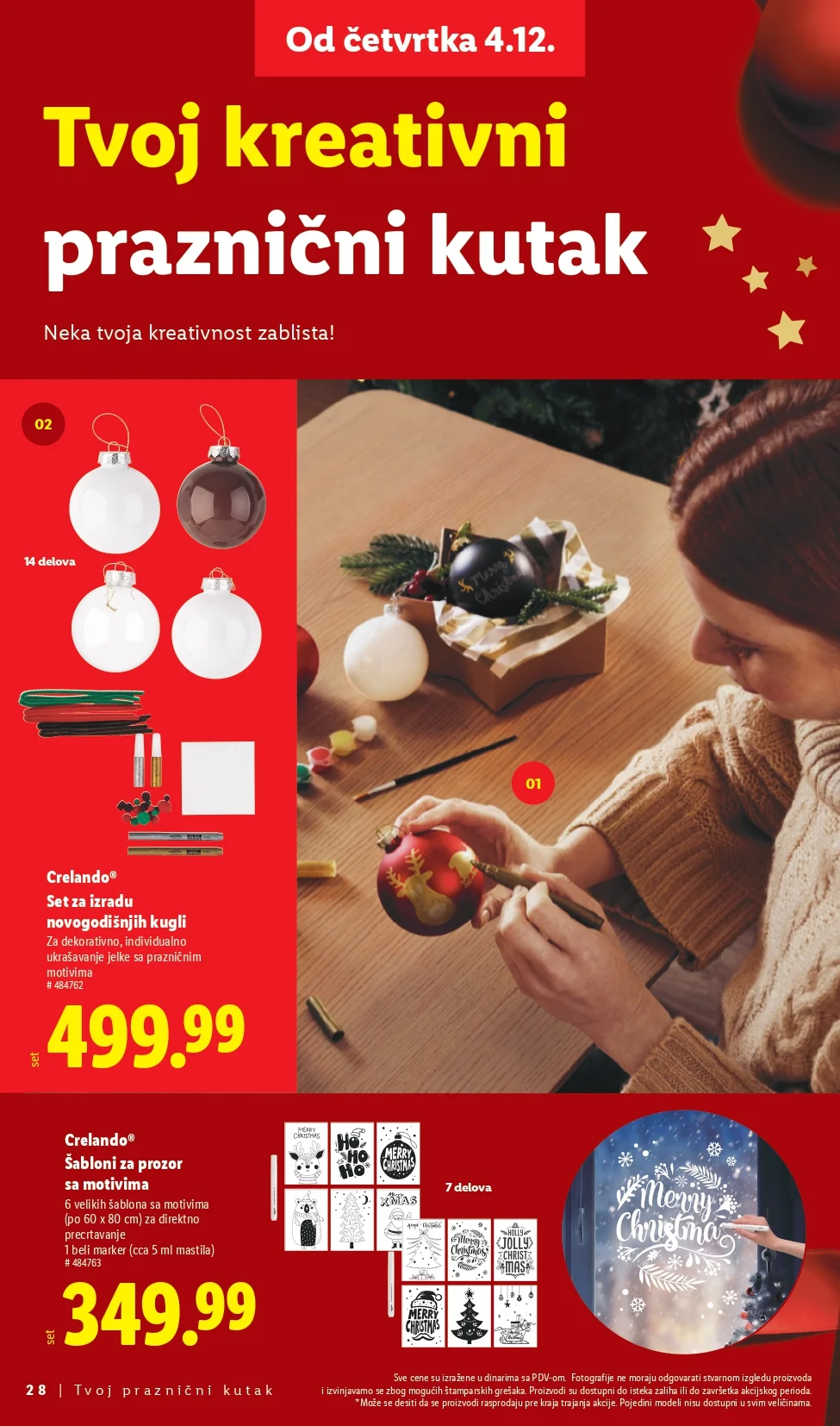Lidl katalog praznična dekoracija i igračke – popusti od 27.11.2025