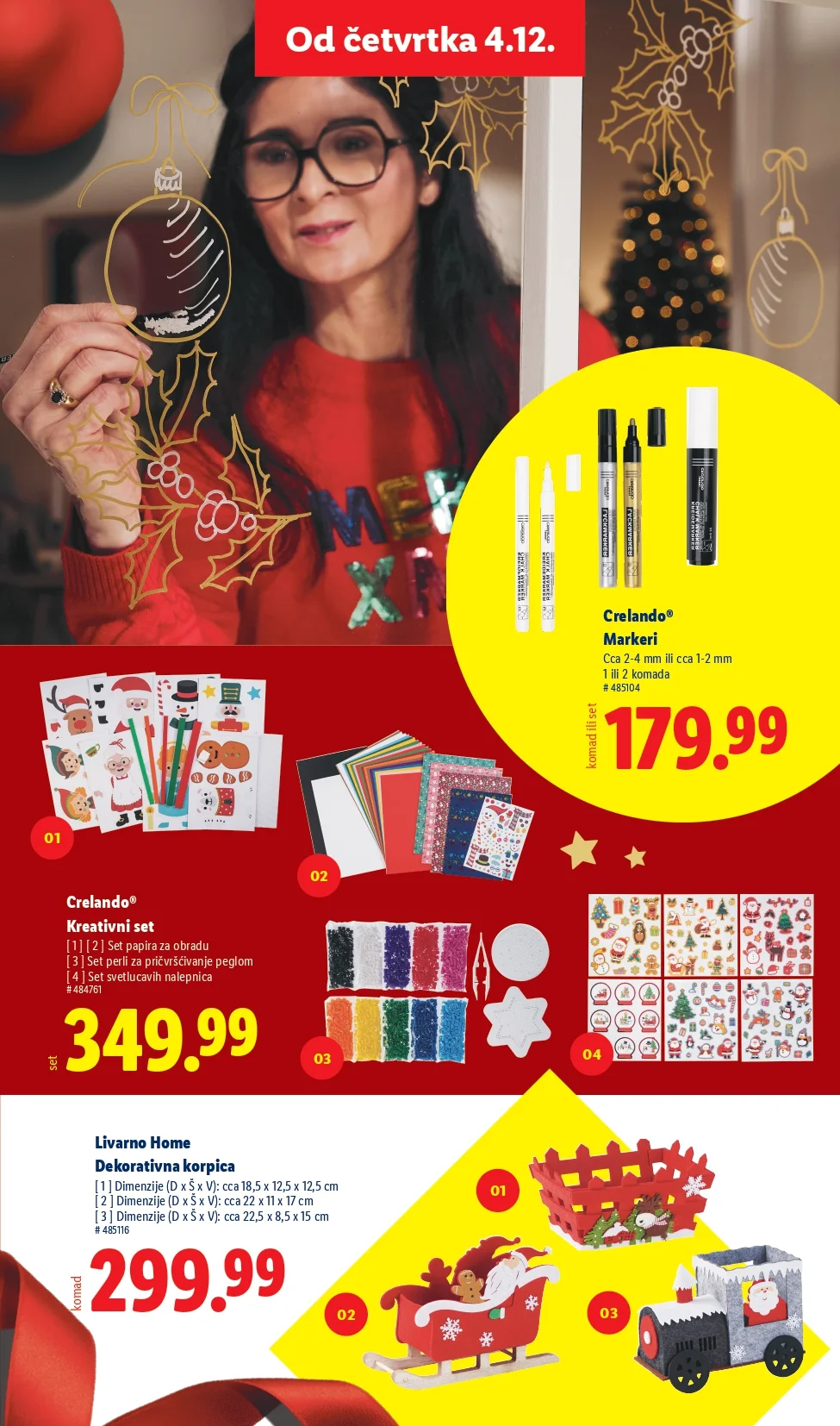 Lidl katalog praznična dekoracija i igračke – popusti od 27.11.2025