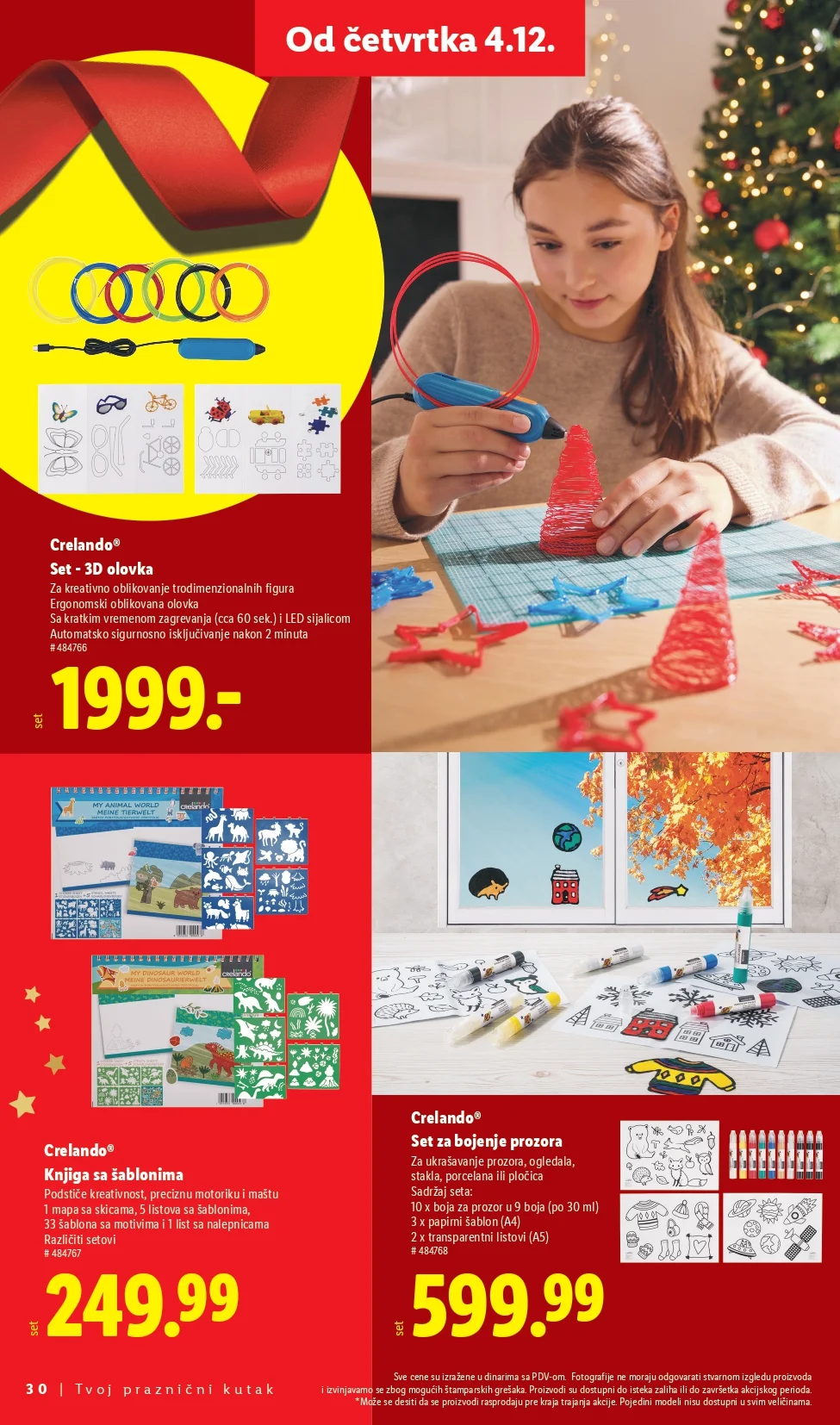 Lidl katalog praznična dekoracija i igračke – popusti od 27.11.2025
