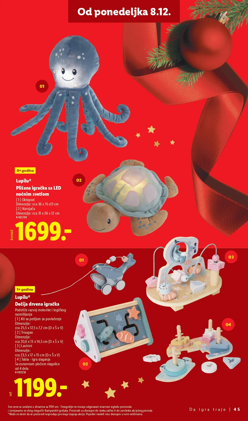 Lidl katalog praznična dekoracija i igračke – popusti od 27.11.2025