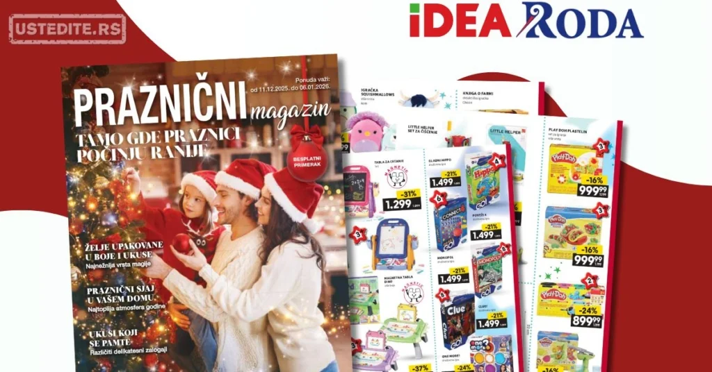 Roda & Idea katalog – praznična akcija i ponude 11.12.2025-6.1.2026.