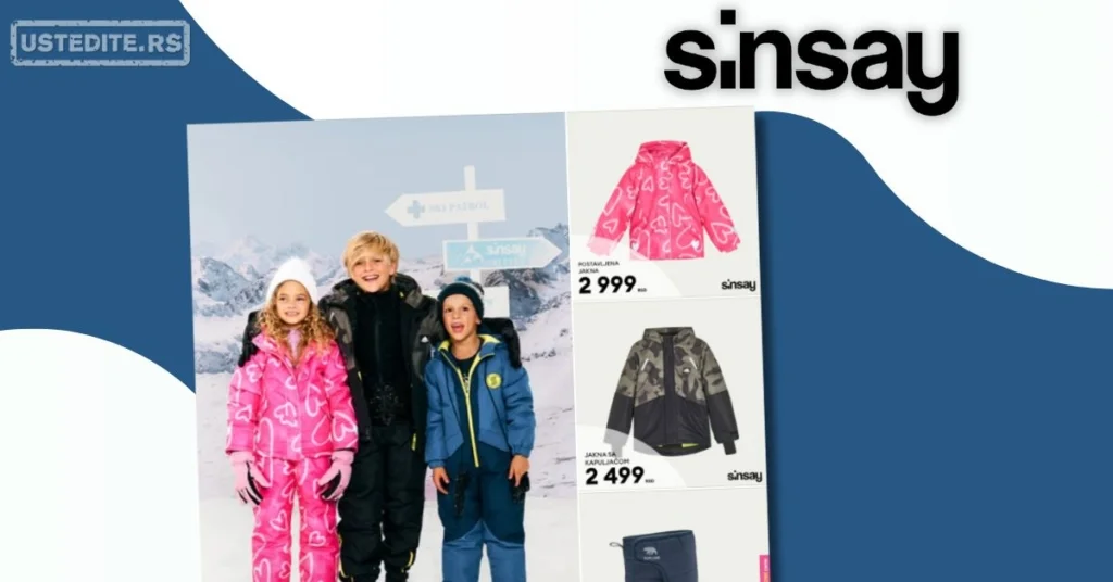Sinsay dečija zimska odeća – decembar 2025.