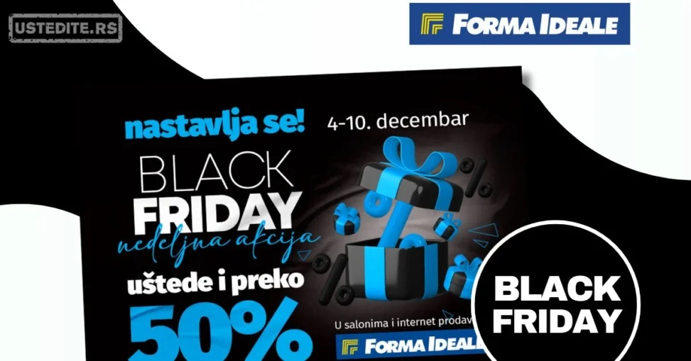 Forma Ideale BLACK FRIDAY 4-10.12.2025.