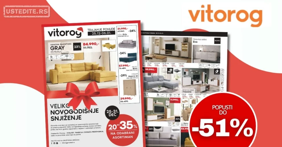 Vitorog katalog NOVOGODIŠNJE SNIŽENJE 25.12.2025-6.1.2026.