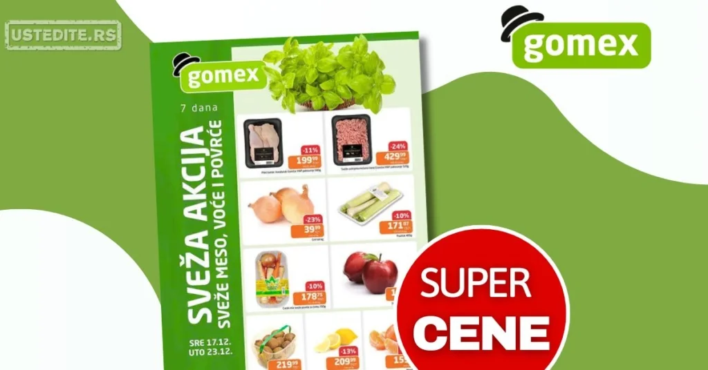 Gomex SVEŽA AKCIJA 17-23.12.2025.