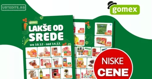 Gomex katalog LAKŠE OD SREDE 10-14.12.2025.