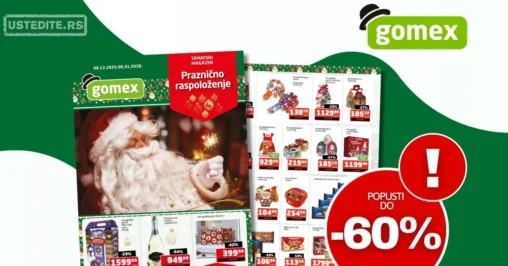 Gomex katalog TEMA MESECA 8.12.2025-6.1.2026.