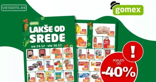 Gomex katalog LAKŠE OD SREDE 24-30.12.2025.