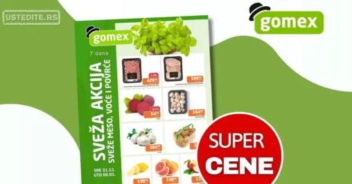 Gomex SVEŽA AKCIJA 31.12.2025-6.1.2026.