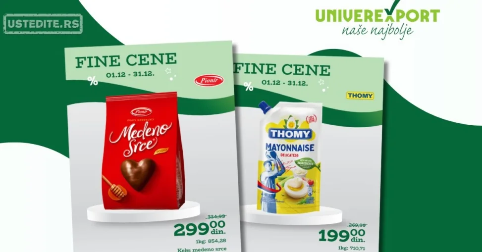 Univerexport FINE CENE 1-31.12.2025.
