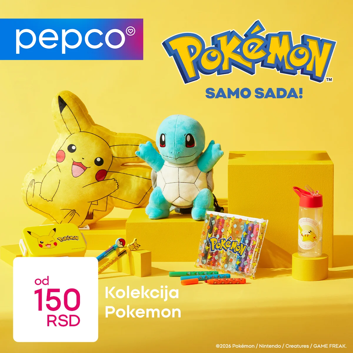 Pepco Pokémon kolekcija je stigla – već od 150 RSD – januar 2026.