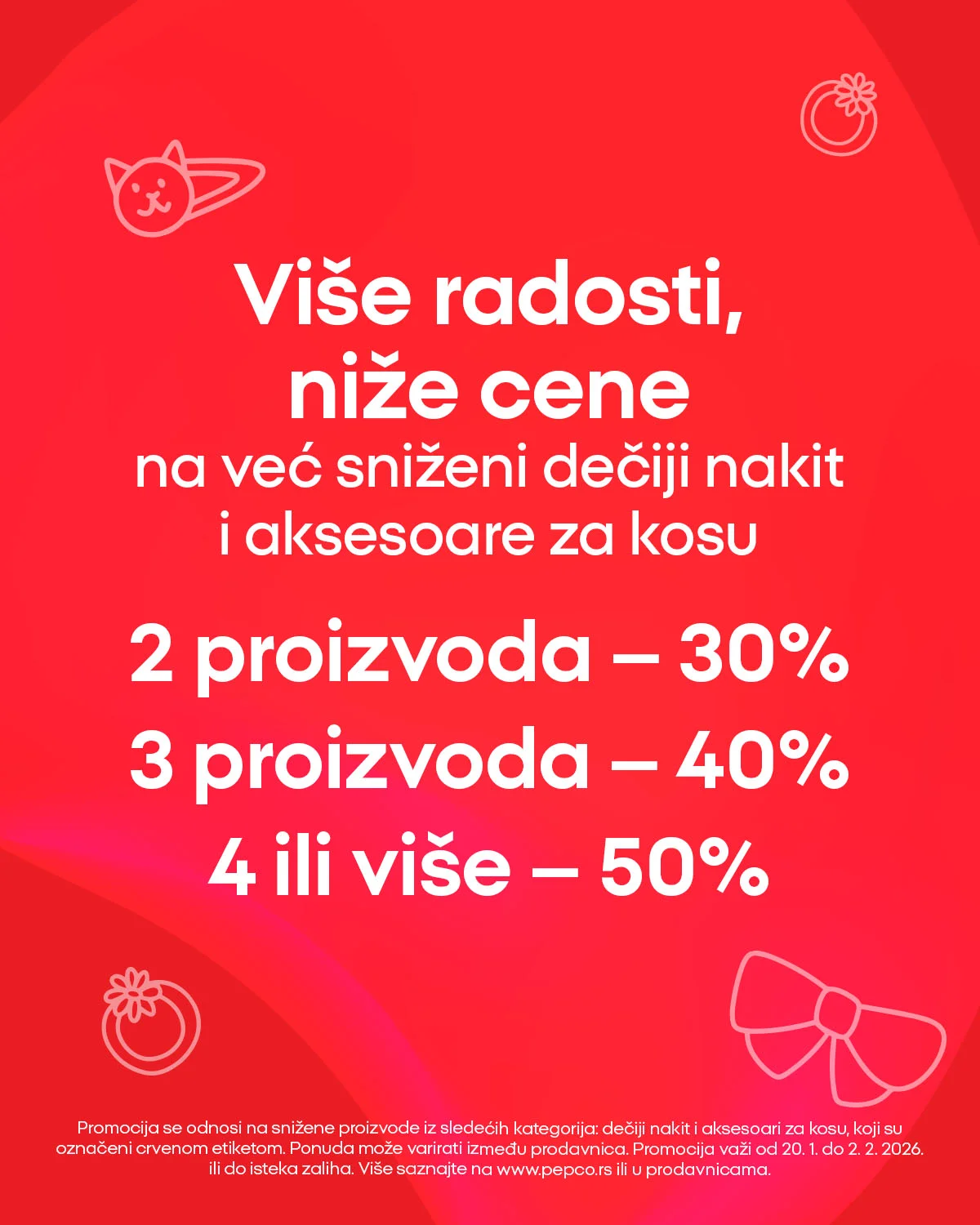 Pepco akcija: Dve promocije = dupla ušteda od 20.1.2026.