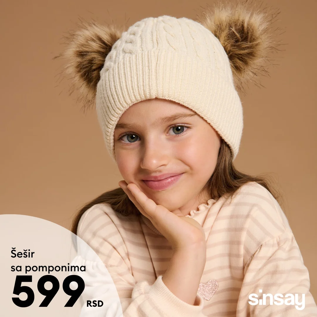 Sinsay dečiji zimski dodaci - januar 2026.