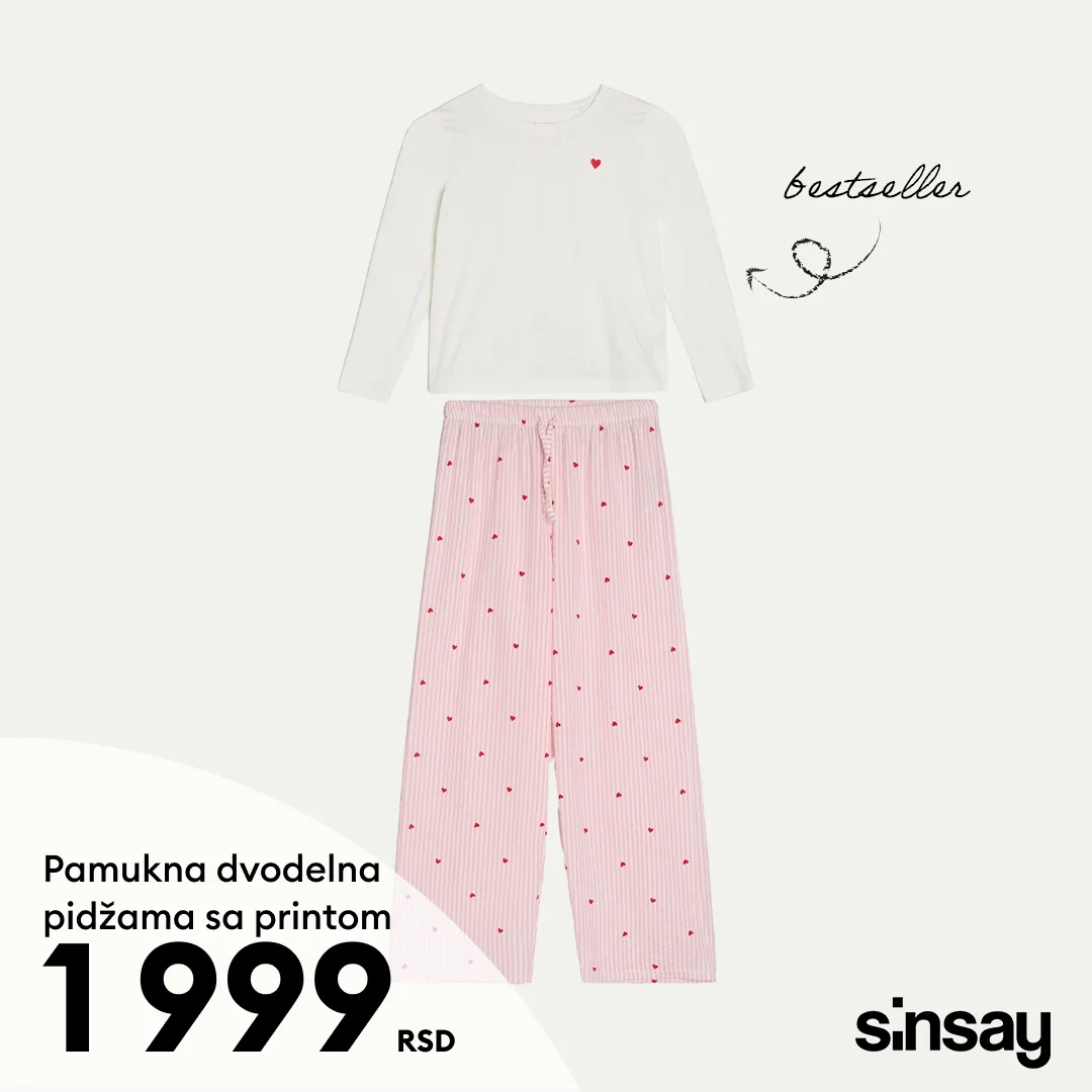 Sinsay akcija PIDŽAMA – januar 2026.