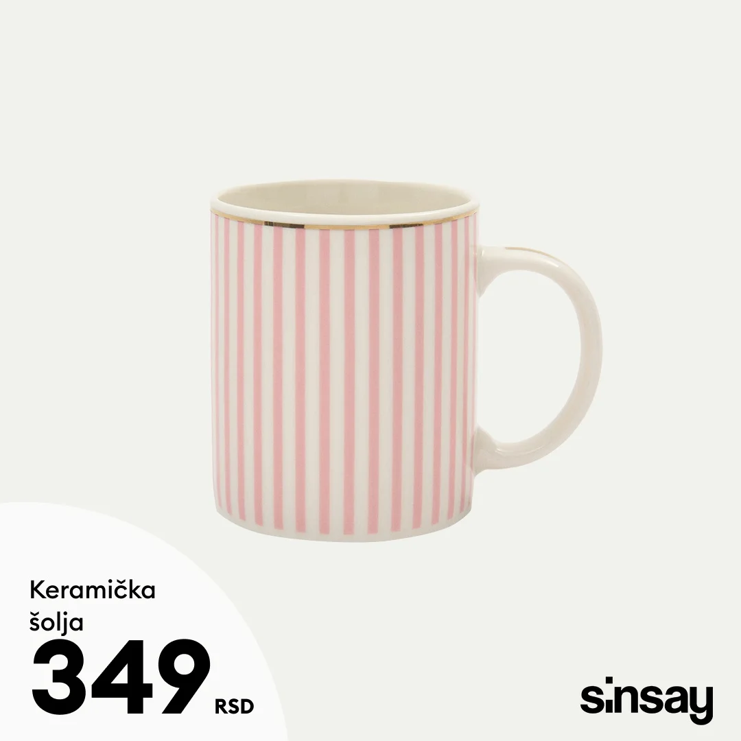 Sinsay akcija Keramičke šolje po super ceni – januar 2026.