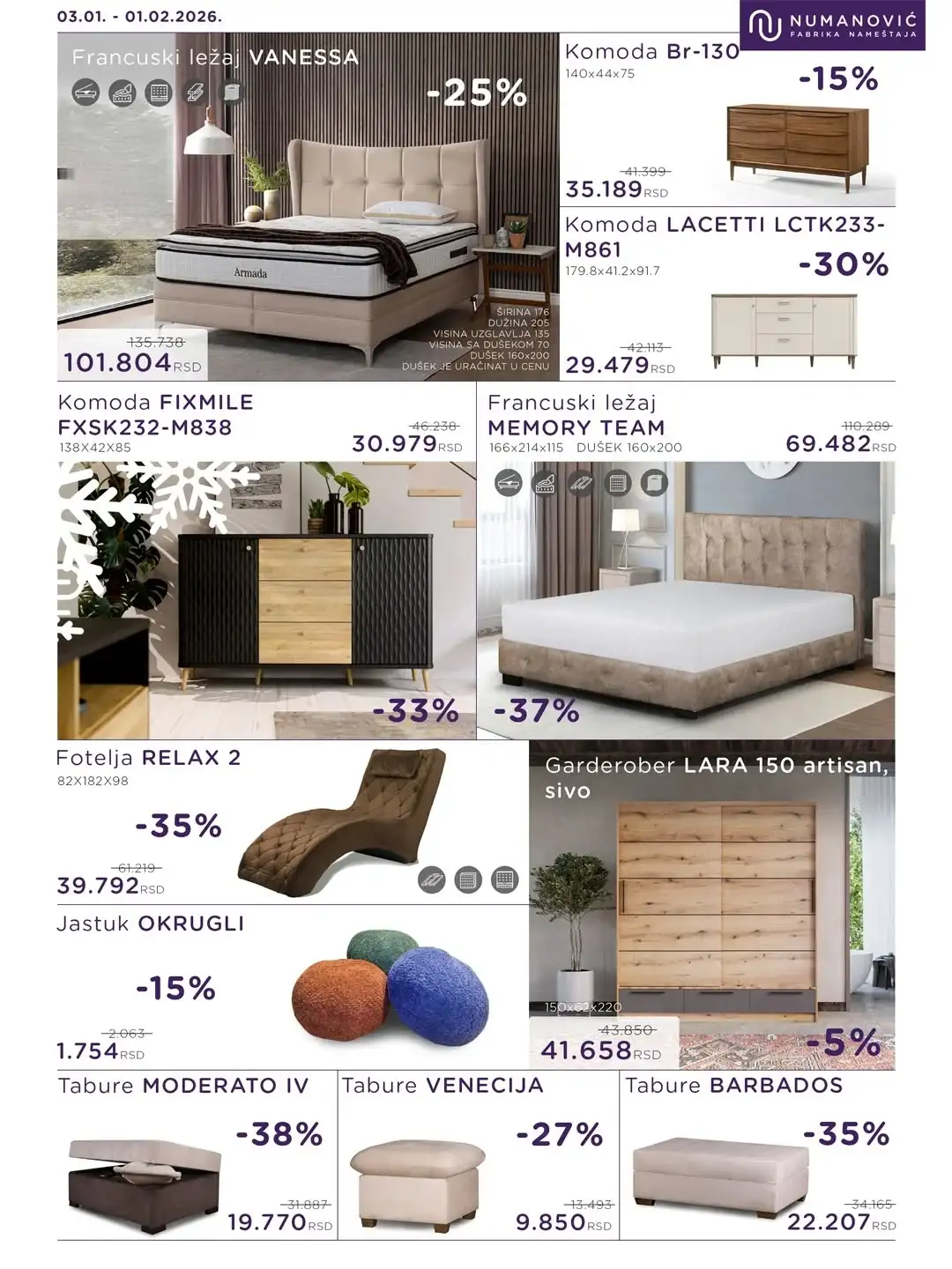 Numanović nameštaj katalog 3.1-1.2.2026.