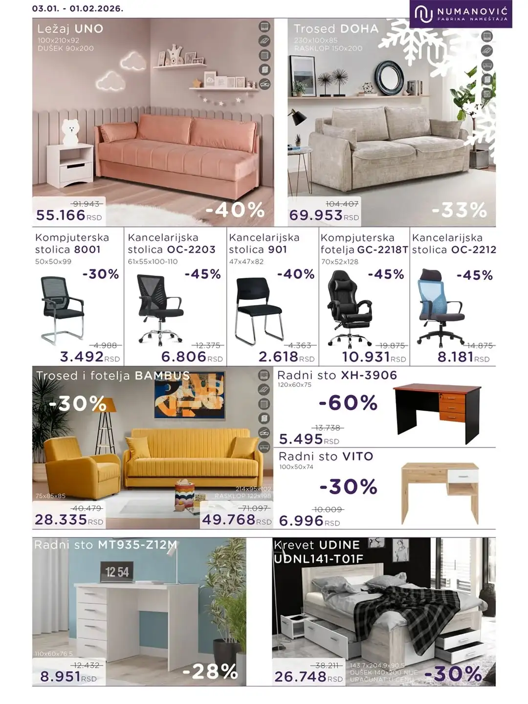 Numanović nameštaj katalog 3.1-1.2.2026.