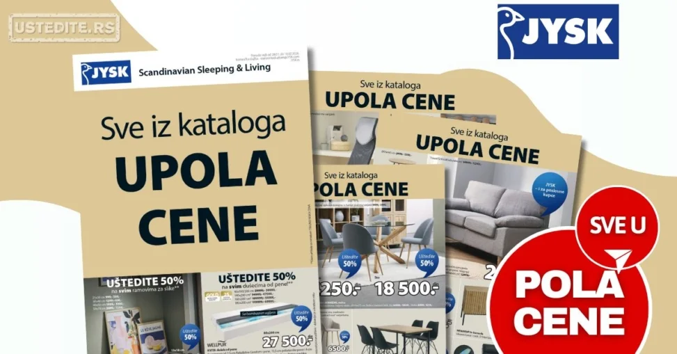 Jysk katalog SVE U POLA CENE 28.1-10.2.2026.