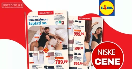 Lidl Esmara kolekcija - popusti i aktuelna ponuda 8-14.1.2026.