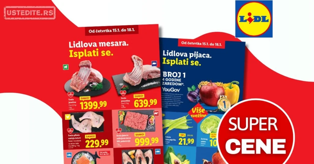 Lidl SVEŽA AKCIJA 15-18.1.2026.