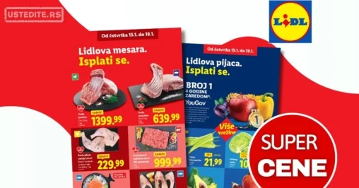 Lidl SVEŽA AKCIJA 15-18.1.2026.