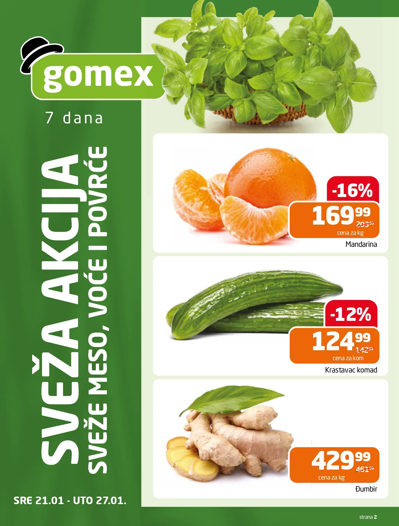 Gomex katalog AKCIJE IZ ŠEŠIRA 21.1-3.2.2026.