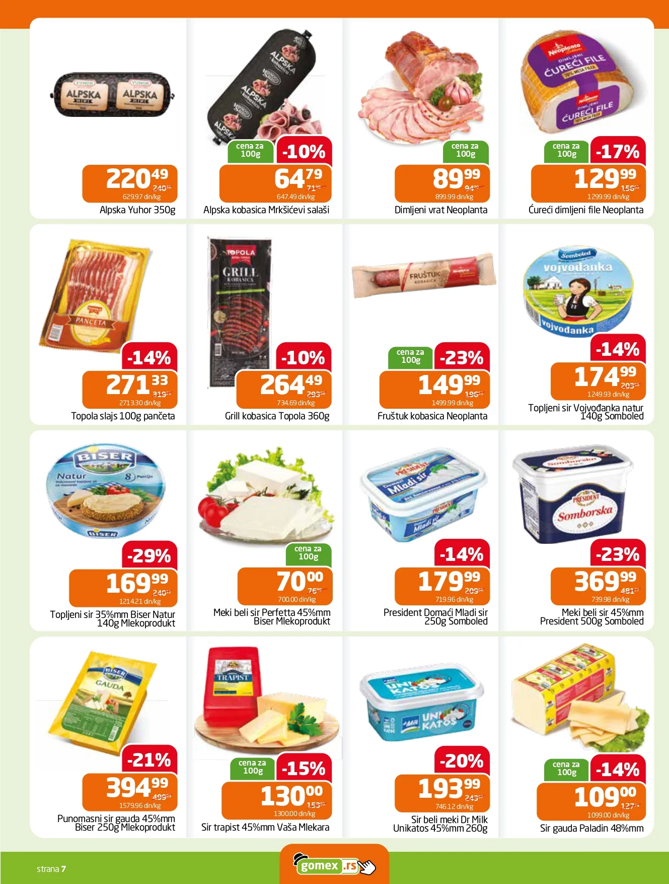 Gomex katalog AKCIJE IZ ŠEŠIRA 21.1-3.2.2026.