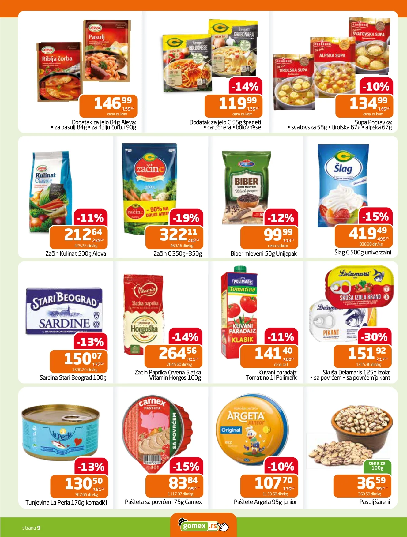 Gomex katalog AKCIJE IZ ŠEŠIRA 21.1-3.2.2026.