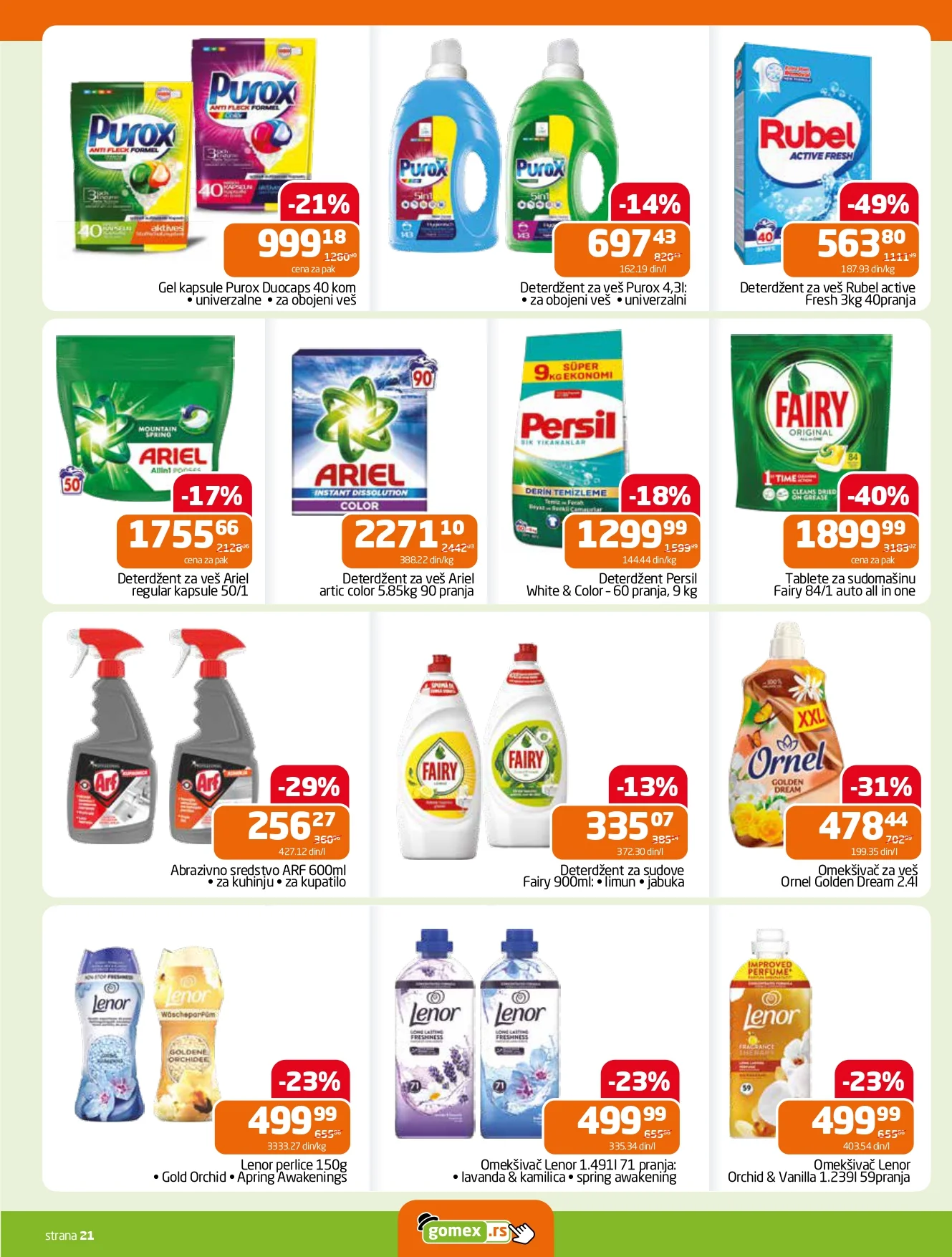 Gomex katalog AKCIJE IZ ŠEŠIRA 21.1-3.2.2026.