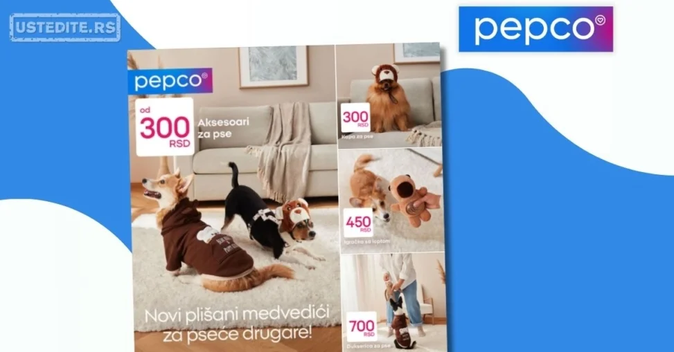 Pepco akcija - aksesoari za pse januar 2026.