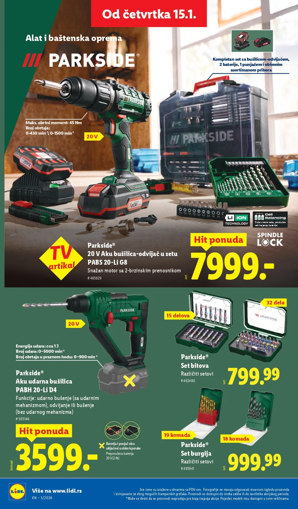 Lidl katalog 15-21.1.2026.