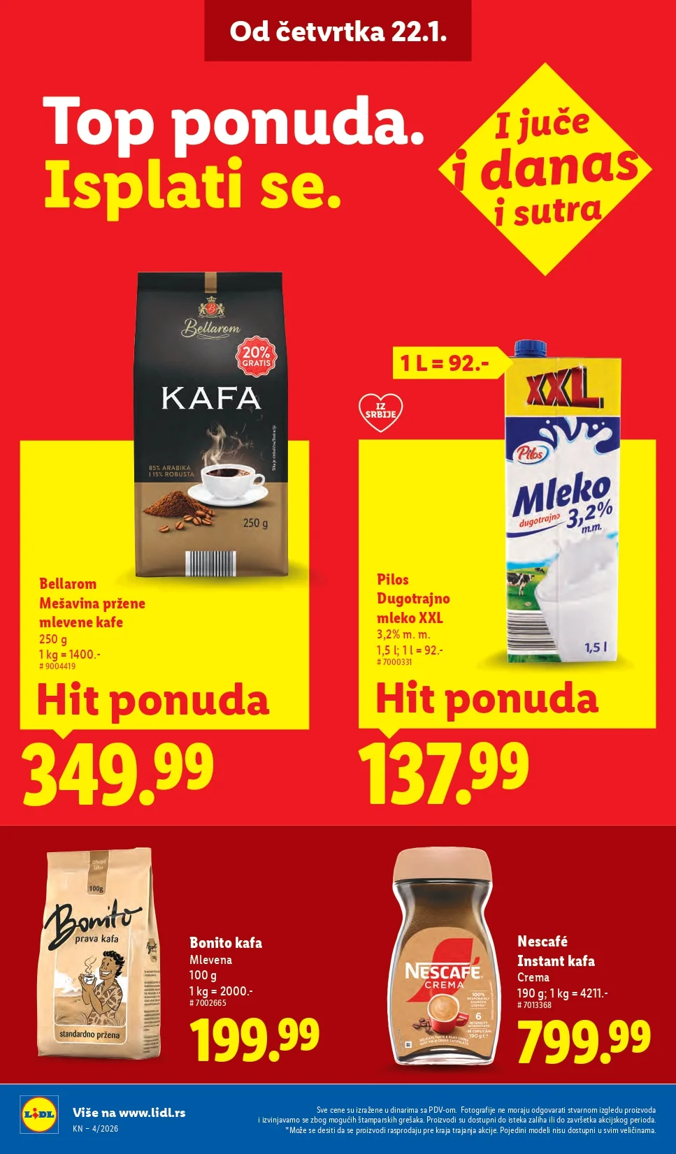 Lidl katalog 22-28.1.2025.