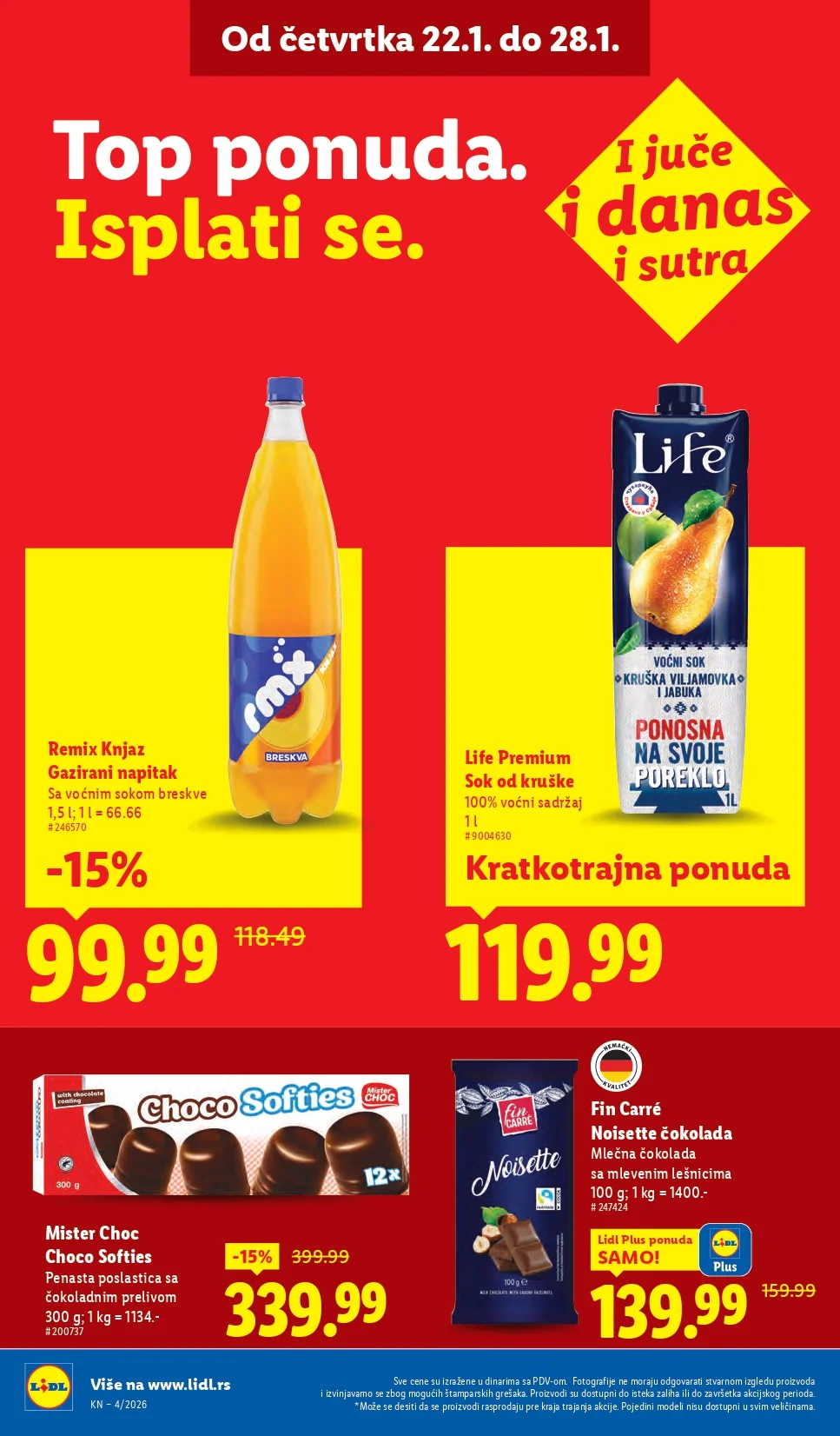 Lidl katalog 22-28.1.2025.