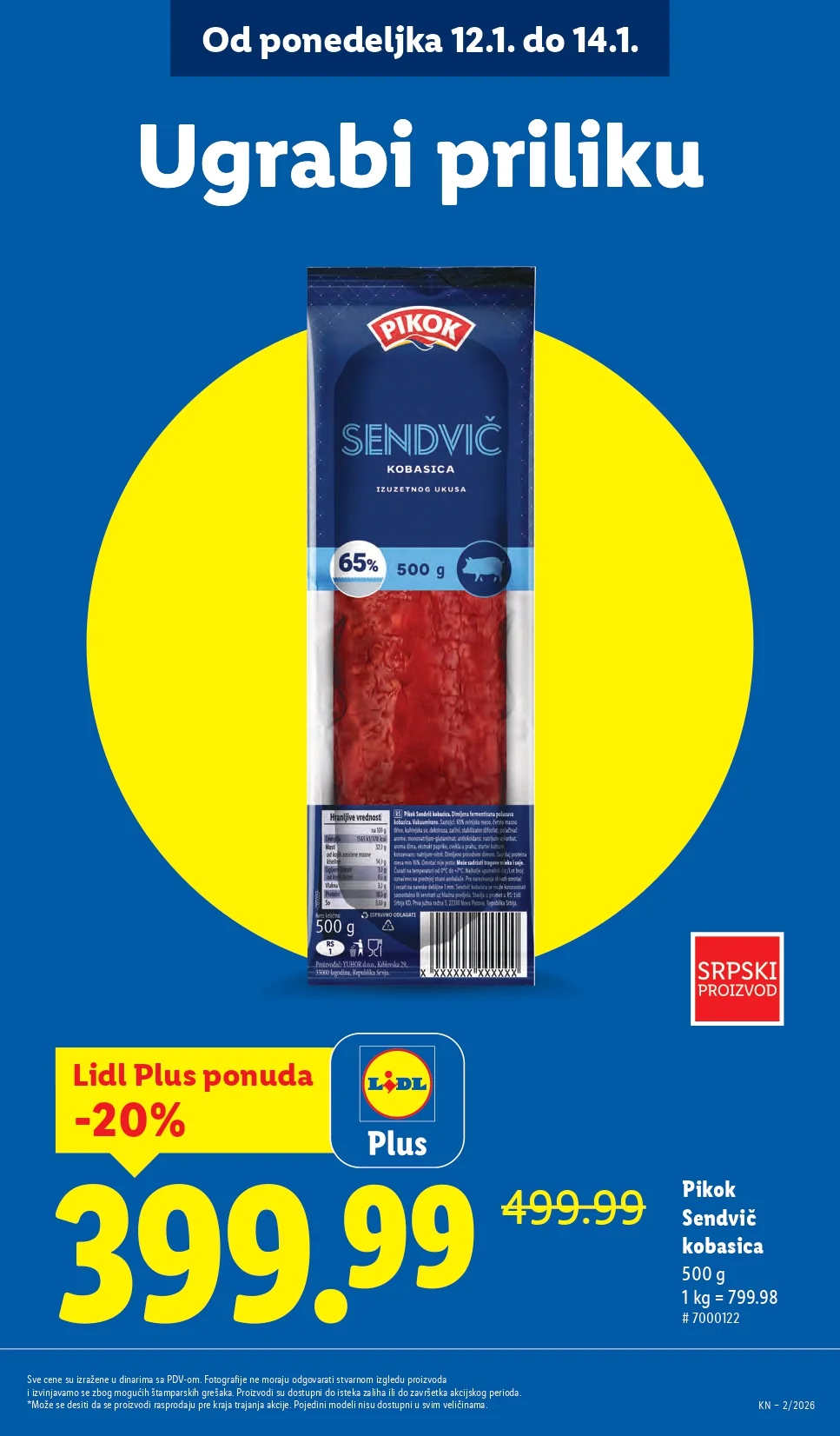 Lidl katalog 8-14.1.2026.