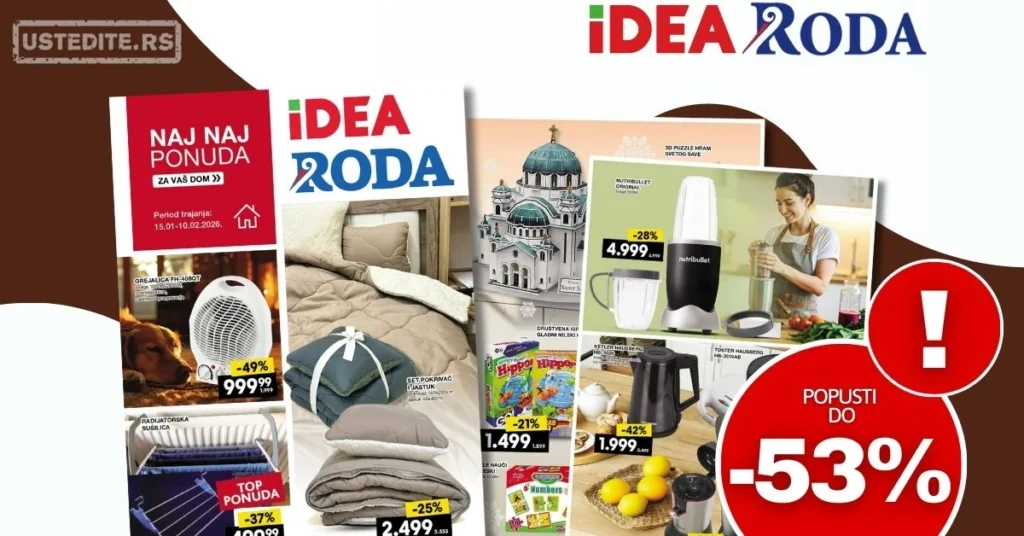 Roda & Idea katalog NAJ NAJ PONUDA 15.1-10.2.2026.