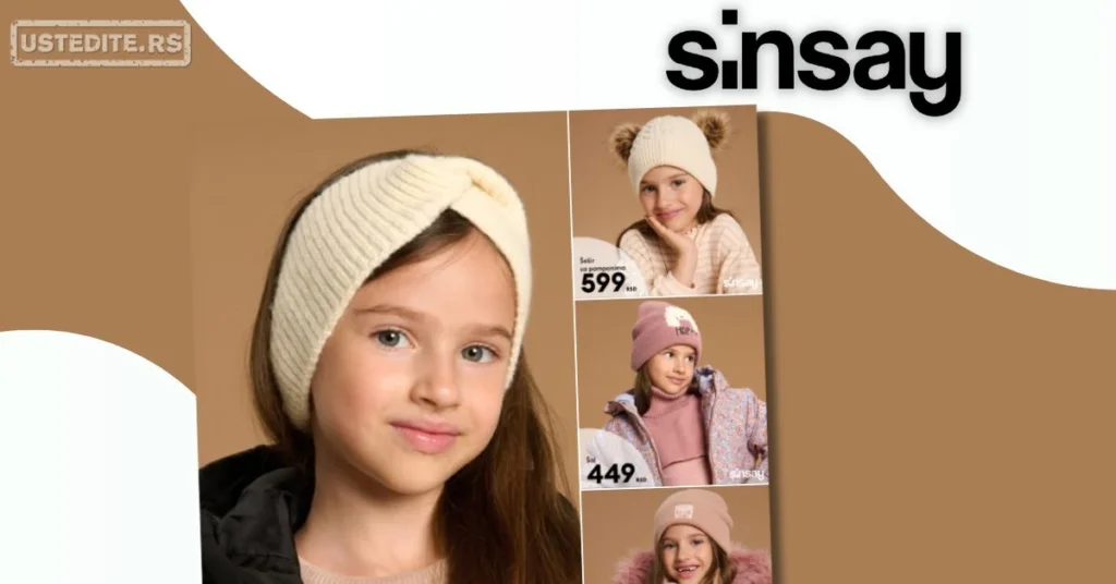 Sinsay dečiji zimski dodaci - januar 2026.