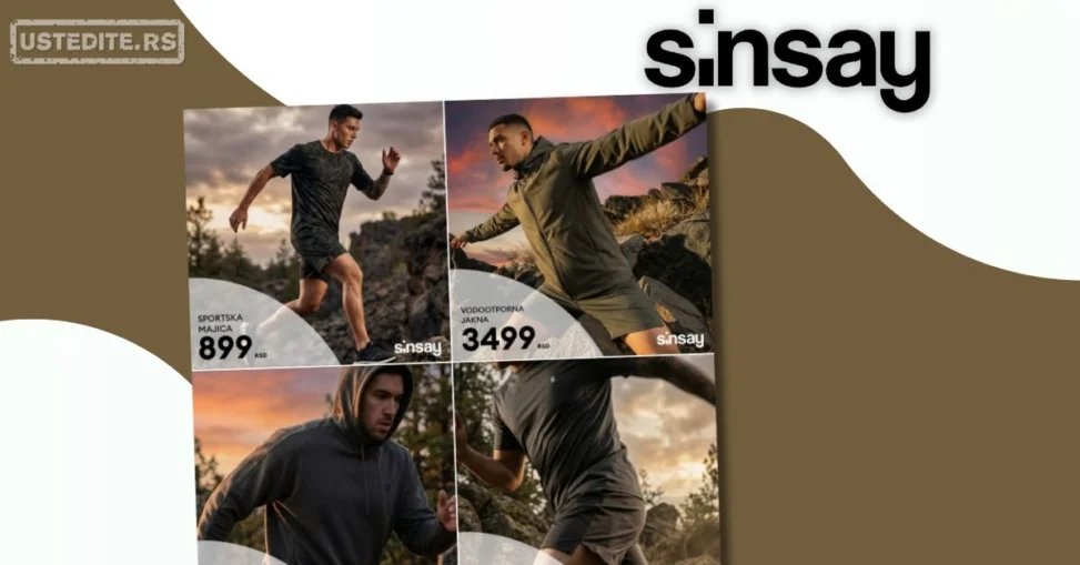 Sinsay akcija: SPORTSKA ODEĆA januar 2026.