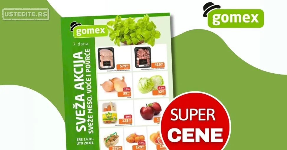 Gomex SVEŽA AKCIJA 14-20.1.2026.