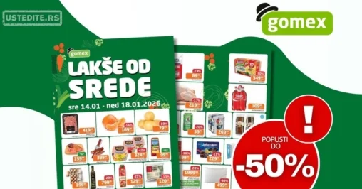 Gomex katalog LAKŠE OD SREDE 14-18.1.2026.