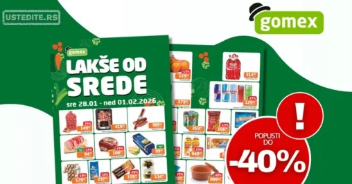 Gomex katalog LAKŠE OD SREDE 28.1-1.2.2026.