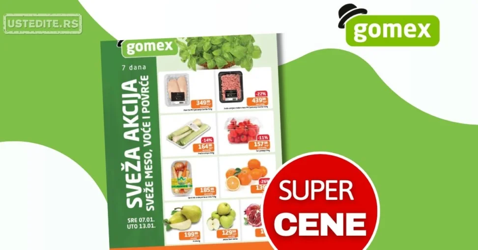 Gomex SVEŽA AKCIJA 7-13.1.2026.
