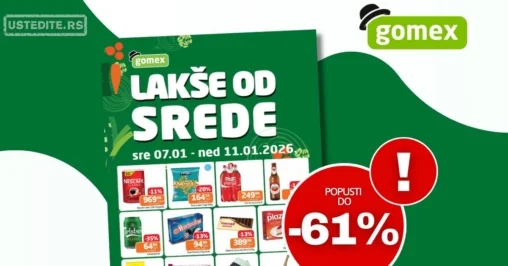 Gomex katalog LAKŠE OD SREDE 7-11.1.2026.
