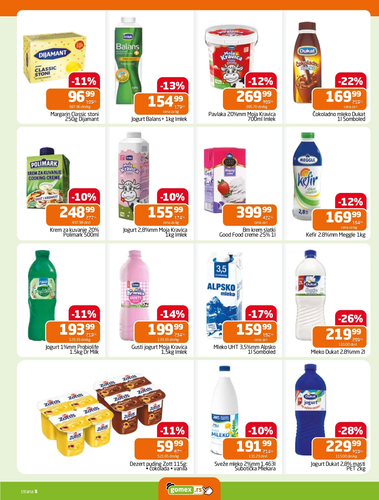 Gomex katalog AKCIJE IZ ŠEŠIRA 7-20.1.2026.