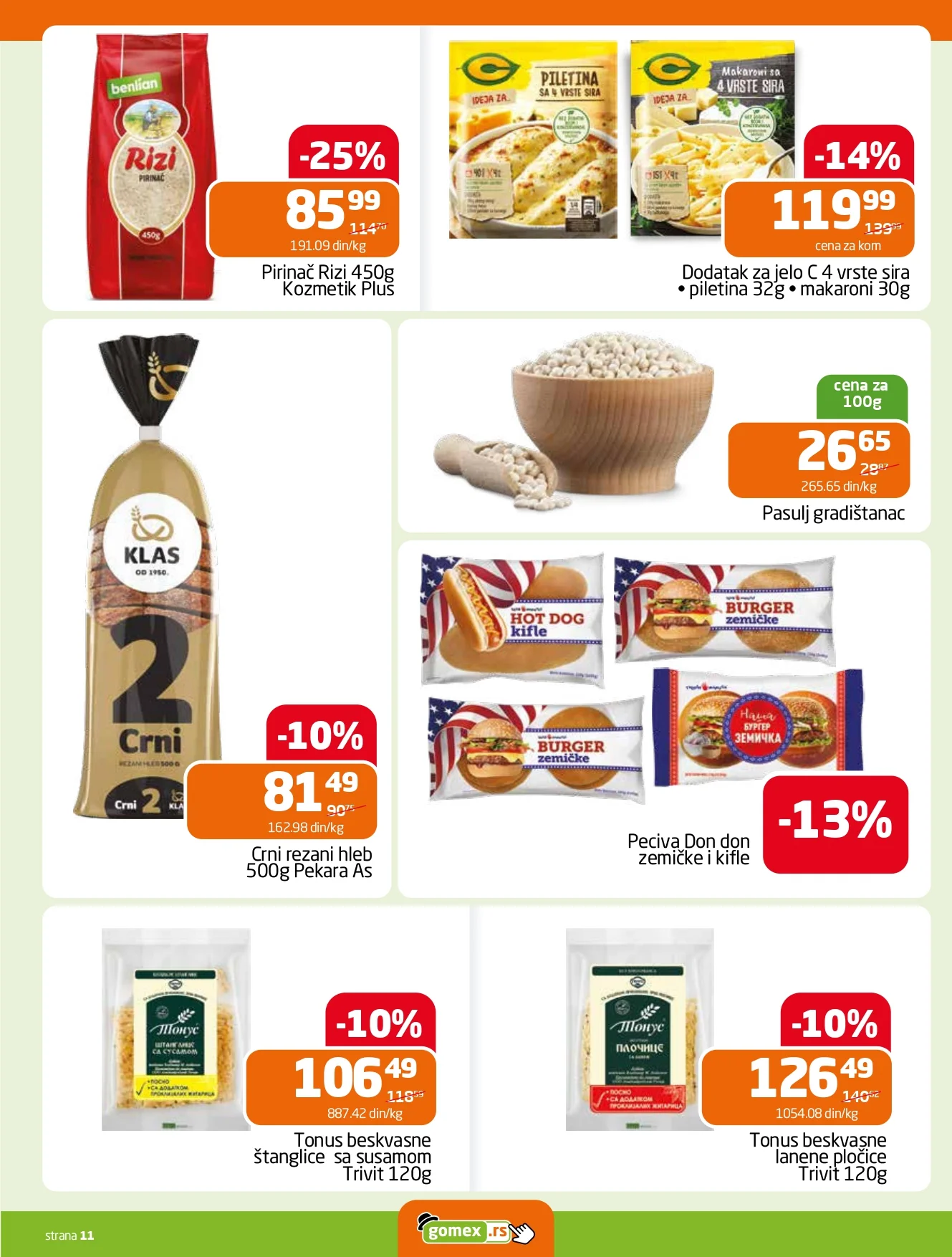 Gomex katalog AKCIJE IZ ŠEŠIRA 7-20.1.2026.