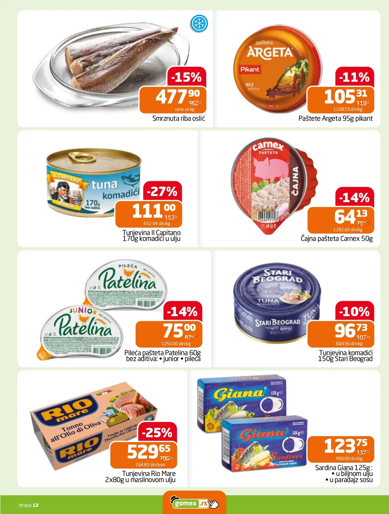 Gomex katalog AKCIJE IZ ŠEŠIRA 7-20.1.2026.