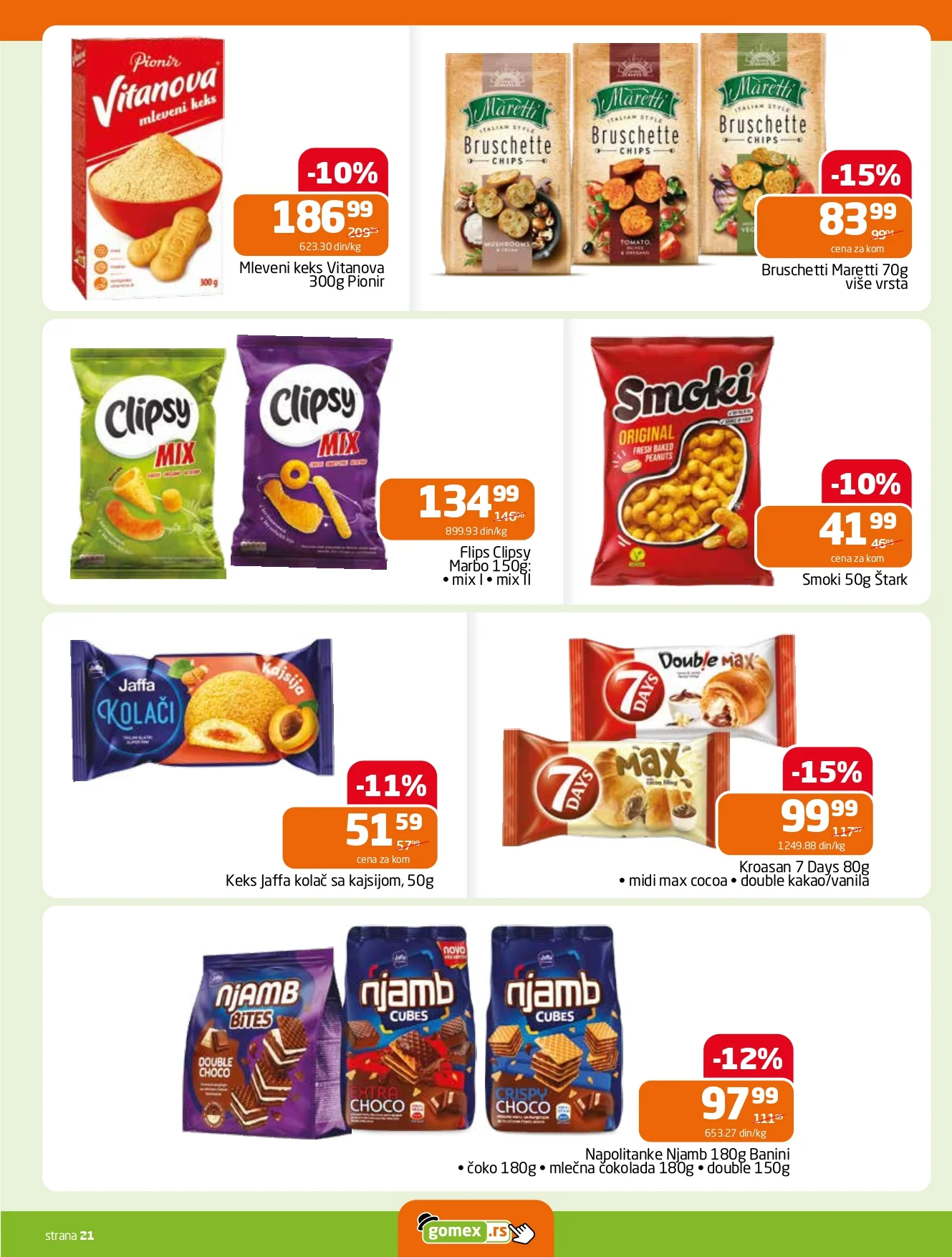 Gomex katalog AKCIJE IZ ŠEŠIRA 7-20.1.2026.